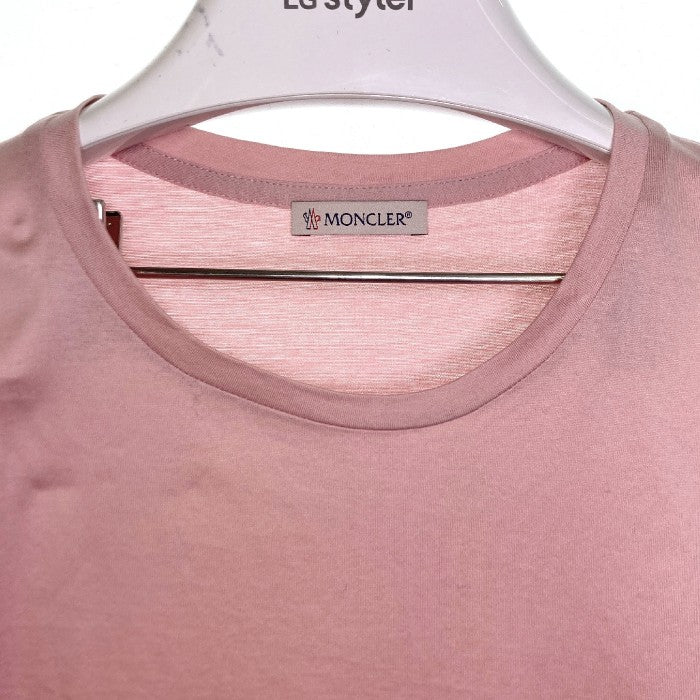 今のところモンクレール　Tシャツ　ピンク　ロゴ　新品　ワッペン