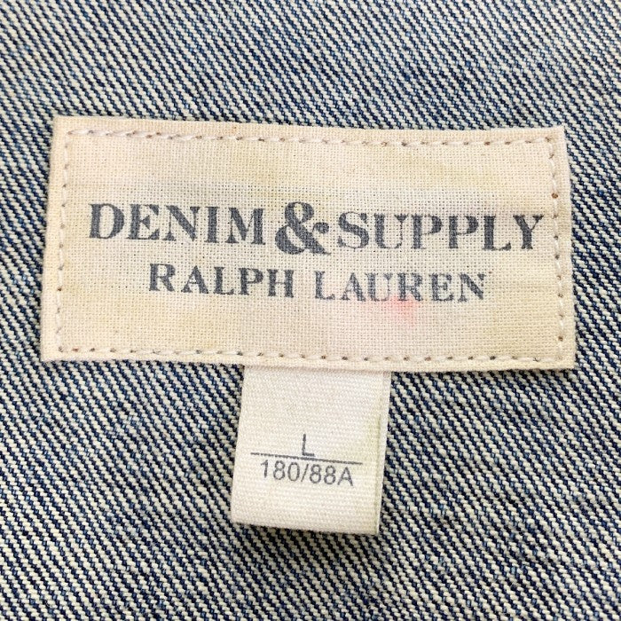 DENIM＆SUPPLY RALPH LAUREN デニム＆サプライ ラルフローレン ダメージ加工 4th型 デニムジャケット Size L 福生店