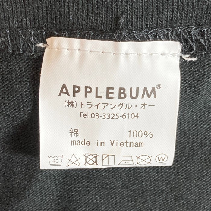 APPLEBUM アップルバム Tシャツ ロゴ タグ付き ブラック sizeXXL 瑞穂店