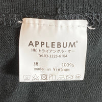 APPLEBUM アップルバム Tシャツ ロゴ タグ付き ブラック sizeXXL 瑞穂店