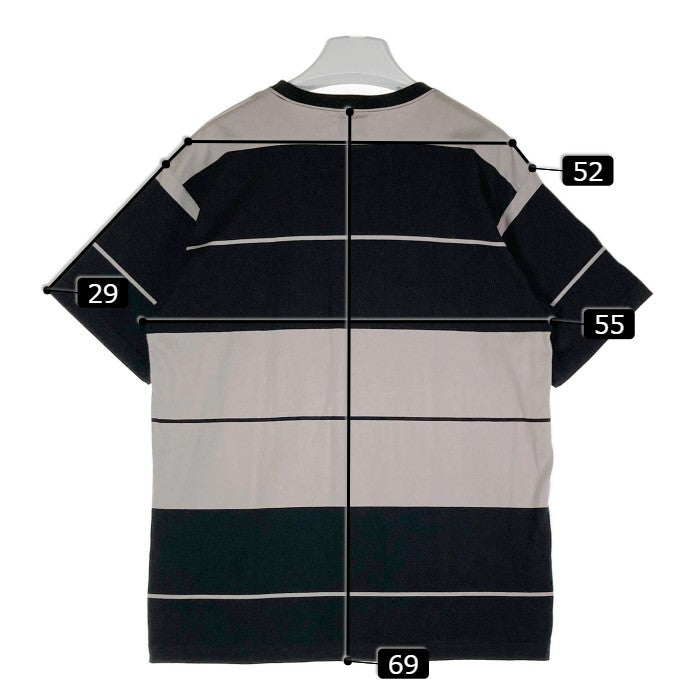 WTAPS ダブルタップス 19SS VATOS SS/TEE.COTTON 191ATDT-CSM31 バトス ショートスリーブ Tシャツ ブラック ボーダー　size:X 01 瑞穂店