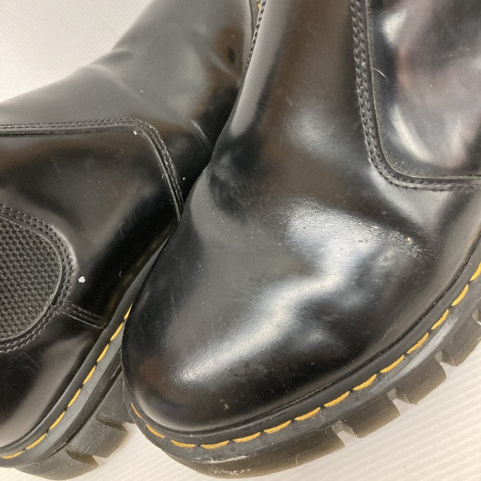 Dr.Martens ドクターマーチン RIKARD LUNAR チェルシー サイドゴアブーツ POLISHED SMOOTH レザー ブラック  sizeUS9 瑞穂店