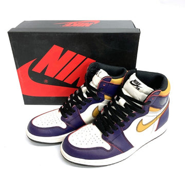 NIKE ナイキ SB AIR JORDAN 1 RETRO HIGH OG DEFIANT LAKERS CD6578-507 ホワイト×パープル×イエロー size26.5cm 瑞穂店