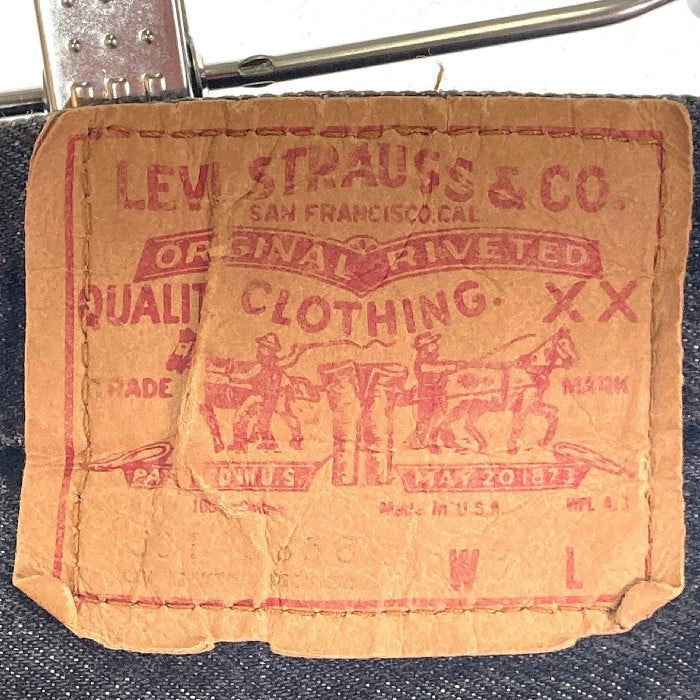 80's Levi's リーバイス 501 ブラックデニムパンツ 先染め USA製 裾カットオフ Size32 瑞穂店