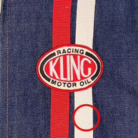 WAREHOUSE ウエアハウス Bodies KLING RACING デニムレーシングジャケット リブ インディゴ Size M 福生店