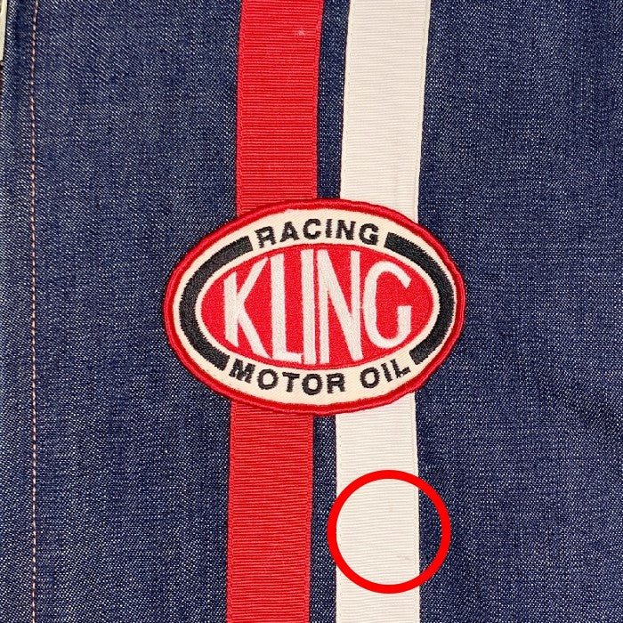 WAREHOUSE ウエアハウス Bodies KLING RACING デニムレーシングジャケット リブ インディゴ Size M 福生店