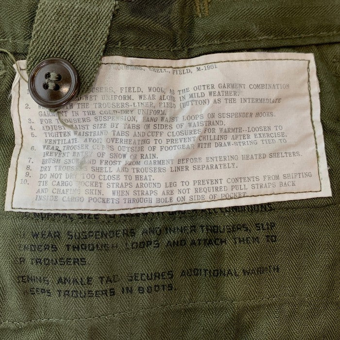 40~50's U.S ARMY 米軍実物 M-51 Modified Field Cargo Pants モディファイド フィールドカーゴパンツ オリーブ Size 102cm 福生店