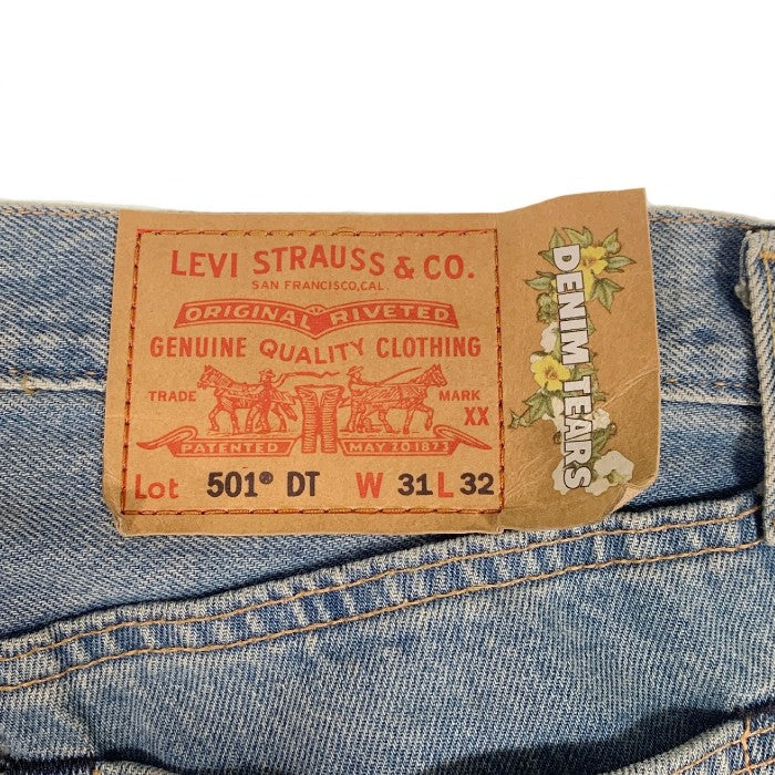 DENIM TEARS デニムティアーズ LEVI'S リーバイス 501 DT Wreath Jean リースプリント デニムパンツ インディゴ Size 31×32 福生店