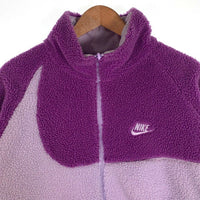 NIKE ナイキ VM SWOOSH FULL ZIP JACKET ビッグスウッシュ リバーシブル ボアジャケット パープル  BQ6546-570 Size XL 福生店