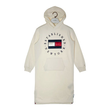 TOMMY HILFIGER トミーヒルフィガー HERITAGE HOODY DRESS パーカーワンピース kg0kg05450 ホワイト size152 瑞穂店