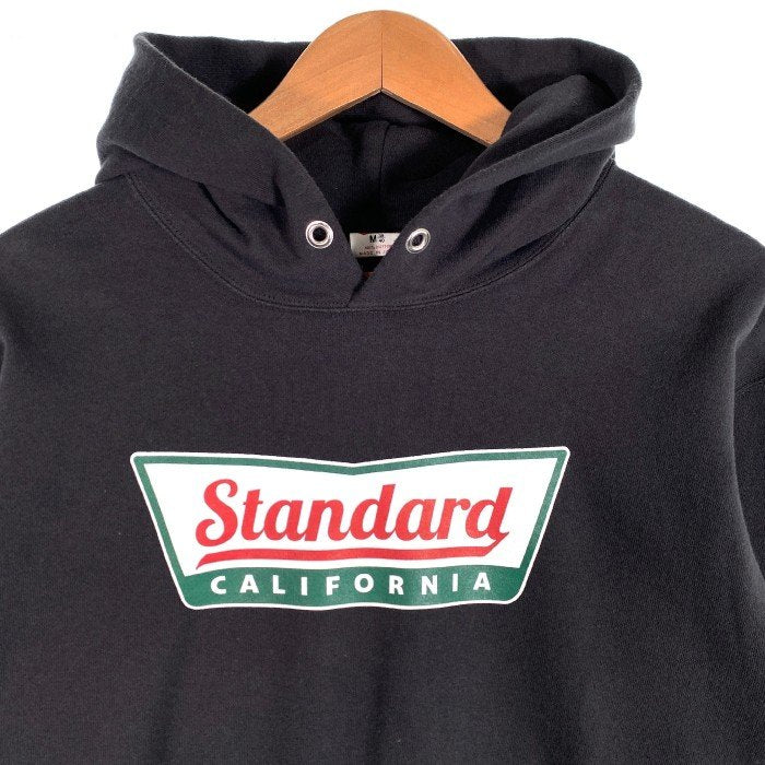 STANDARD CALIFORNIA スタンダードカリフォルニア プリント プルオーバースウェットパーカー ブラック Size M 福生店