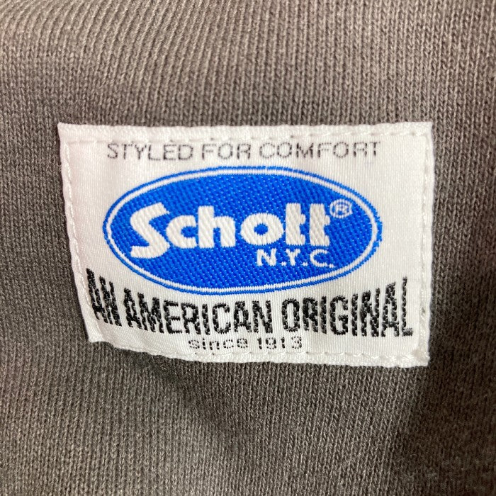 SCHOTT ショット  HOODED SWEAT CROWN LOGO 782-2231019 クラウンロゴ パーカー  チャコールグレー sizeM 瑞穂店