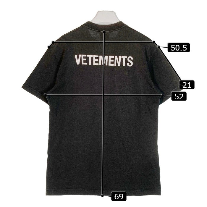 VETEMENTS ヴェトモン 18AW STAFF Tシャツ ブラック sizeM 瑞穂店