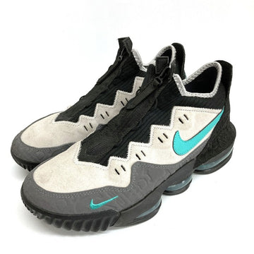 NIKE ナイキ ×ATOMOS LEBRON 16 LOW AC CLEAR JADE CD9471-003 レブロン16クリアジェイド ローカットスニーカー シューズ グレー×ブラック size26.5cm 瑞穂店