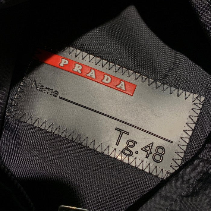 PRADA SPORT プラダスポーツ リバーシブル ナイロン ブルゾン ジャケット ブラック オリーブ SGB753 Size 48 福生店