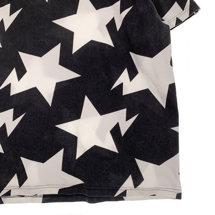 A BATHING APE アベイシングエイプ STA柄 プリントTシャツ ブラック ホワイト Size M 福生店