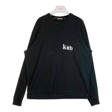 KITH キス Quinn Pocket L/S Tee クインポケット ロングスリーブTシャツ ブラック sizeL 瑞穂店