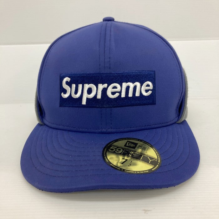 SUPREME シュプリーム 20AW WINDSTOPPER Earflap Box Logo New Era Cap キャップ 帽子 ブルー size7・1/2 59.6cm 瑞穂店