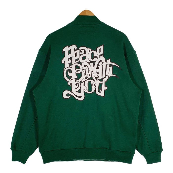 EXAMPLE エグザンプル 23SS STUDIUM SWEAT PEACE JACKET スタジアム スウェット ピース ジャケット グリーン Size L 福生店