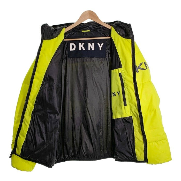 DKNY ダナキャランニューヨーク パファージャケット 中綿 蛍光イエロー 並行品 Size XL 福生店