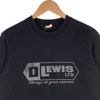 Lewis Leathers ルイスレザー プリントTシャツ 袖パッチ ブラック Size L 福生店