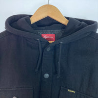 SUPREME シュプリーム 22AW Fleece Hoodie Denim Shirt ブラック sizeM 瑞穂店