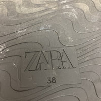 ZARA ザラ ネオプレン ウェッジソール サンダル ブラック size:38 瑞穂店