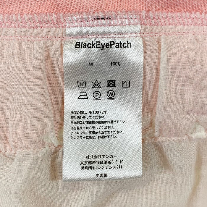 Black Eye Patch ブラックアイパッチ 総柄プリント デニム トラッカージャケット ピンク Size L 福生店