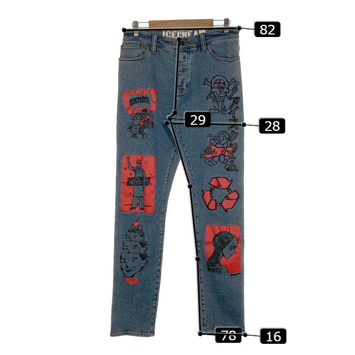 ICE CREAM アイスクリーム INFAMOUS JEAN ストレッチデニムパンツ インディゴ 421-1102 Size 32 福生店