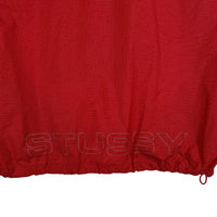 STUSSY ステューシー Contrast Ripstop Anorak コントラストリップストップ アノラック ナイロンジャケット リフレクター レッド Size L 福生店