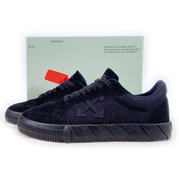 OFF-WHITE オフホワイト LOW VULCANIZED ロー バルカナイズ スニーカー ブラック OMIA085R20C210501010 Size 43 福生店