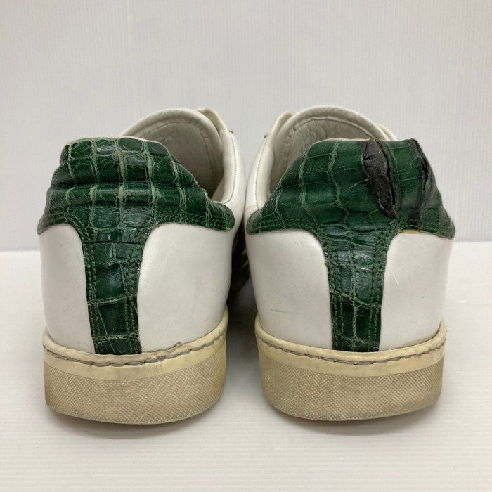 GUCCI グッチ シェリーライン ヒールクロコ レザースニーカー ホワイト size7・1/2 瑞穂店