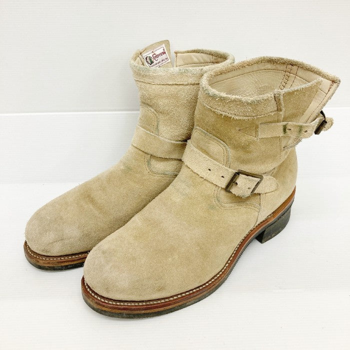 CHIPPEWA チペワ ショートエンジニアブーツ スチールトゥ 91001 スウェード ベージュ size9・1/2E 瑞穂店