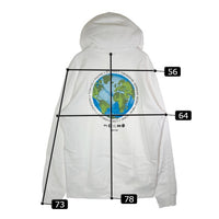 STUSSY ステューシー 20SS Global Design Corp hooded sweat プリントパーカー ホワイト sizeXL 瑞穂店