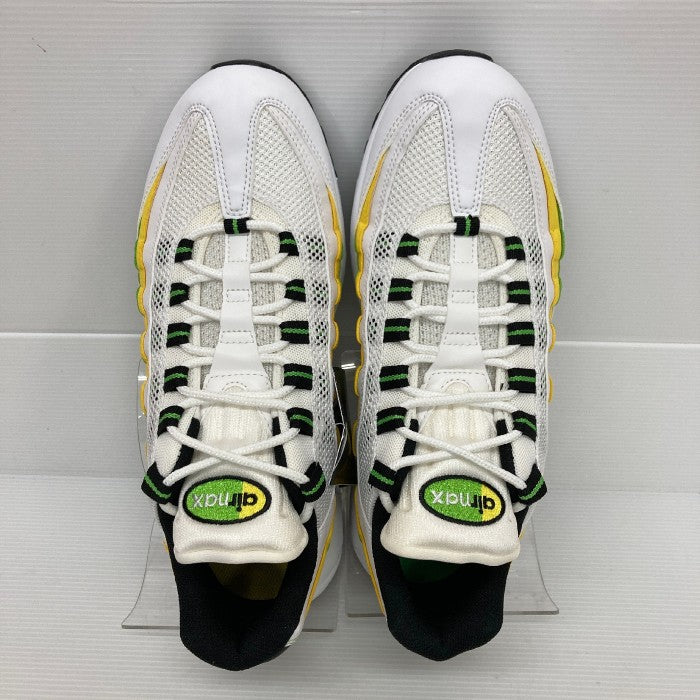 NIKE ナイキ AIR MAX 95 ESSENTIAL DQ3429-100 エアマックス95 WHITE/BLACK-GREEN  APPLE-TOUR YELLOW エッセンシャル レモン ライム スニーカー size27.5cm 瑞穂店