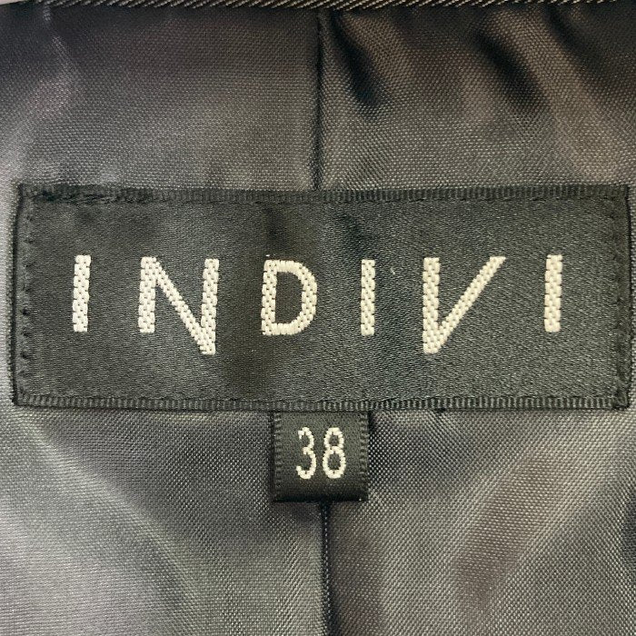 INDIVI インディヴィ スーツ セットアップ 卒業式 入学式 セレモニー フォーマル グレー sizeジャケット38 スカート36 瑞穂店