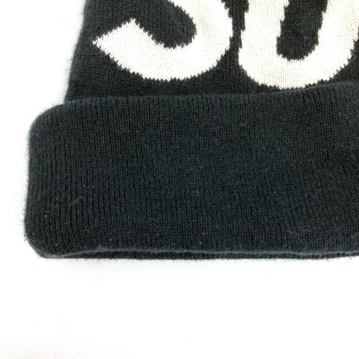 SUPREME シュプリーム 17AW Big Logo Beanie ビッグ ロゴ ビーニー ブラック 瑞穂店