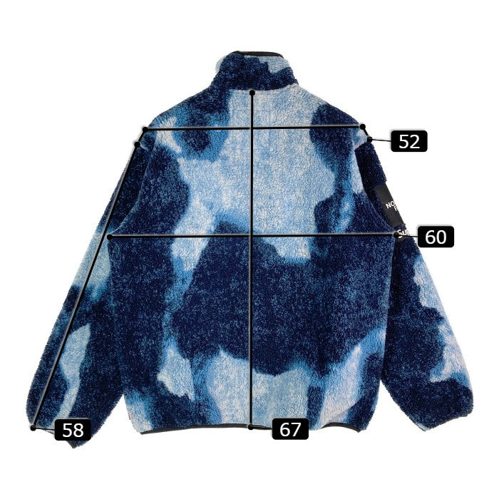 Supreme×The North Face シュプリーム×ノースフェイス NA52100I Bleached Denim Print Fleece Jacket 21AW フリース ブルー sizeS 瑞穂店