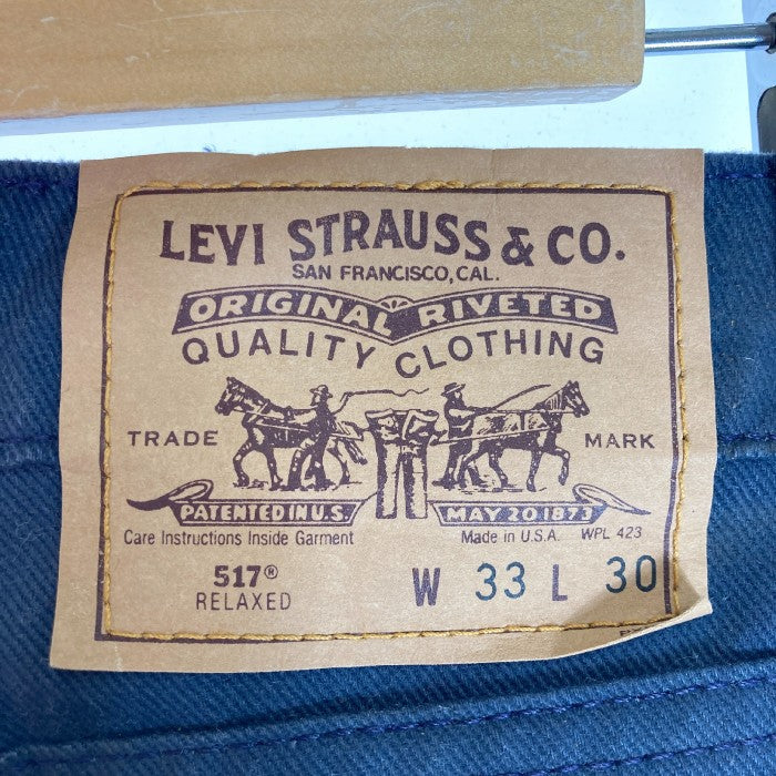 LEVI'S リーバイス 94年製 刻印575 517 RELAXED 金タブ ジップフライ ワークパンツ ネイビー W33 瑞穂店