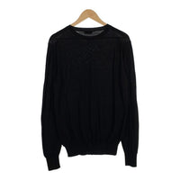 Dior Homme ディオールオム 17SS ウール クルーネック セーター 刺繍 ブラック Size XL 福生店