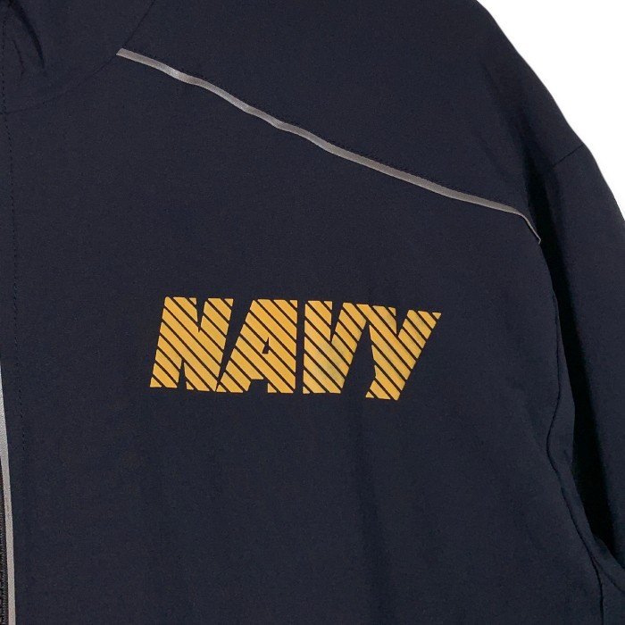 U.S.NAVY 米海軍 NAVY RUNNING JACKET ナイロン ランニングジャケット トラック ネイビー 16年会計 Size S-S 福生店