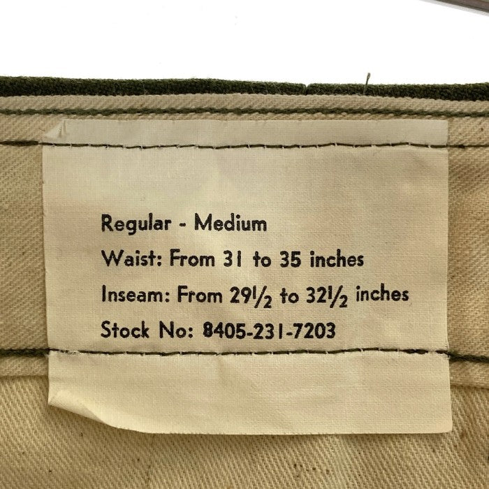 TROUSERS FIELD WOOL 米軍 M-51 U.S.MILITARY ミリタリーパンツ 8405-231-7203 フィールド・トラウザーズ ウール ボトムス カーキ size31-35 瑞穂店