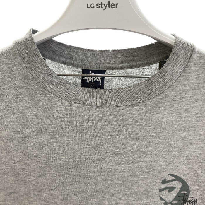 STUSSY ステューシー International インターナショナル USA製 Tシャツ グレー sizeL 瑞穂店