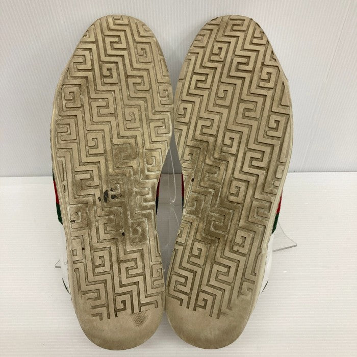 GUCCI グッチ シェリーライン ヒールクロコ レザースニーカー ホワイト size7・1/2 瑞穂店