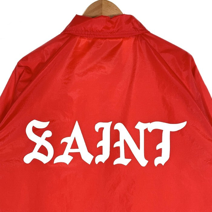 SAINT Mxxxxxx セントマイケル 23SS COACH JACKET コーチジャケット レッド ナイロン Size L 福生店