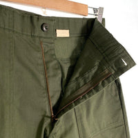 70's~ U.S.ARMY 米軍 ベイカーパンツ オリーブ コットンポリ GENERALジップ 8405-01-075-1231 Size 30×27 福生店