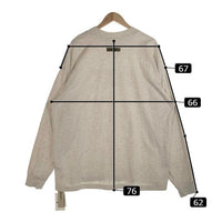 ESSENTIALS エッセンシャルズ 1977 プリント ロングスリーブTシャツ ライトグレー Size L 福生店