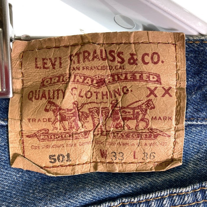 Levi's リーバイス 501 ボタンフライデニムパンツ 90's 555ボタン ジーンズ ブルー sizeW33 瑞穂店