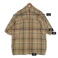 THE NORTH FACE PURPLE LABEL ノースフェイス パープルレーベル 21SS Madras Field H/S Shirt マドラスチェック ハーフスリーブシャツ スナップボタン ベージュ NT3107N Size L 福生店