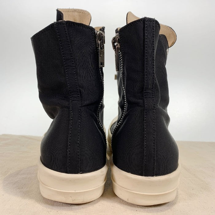 Rick Owens DRKSHDW リックオウエンス ダークシャドウ 18AW SNEAKERS ラモーンズ キャンバス ハイカットスニーカー サイドジップ ブラック DU18F7800 Size 41 福生店